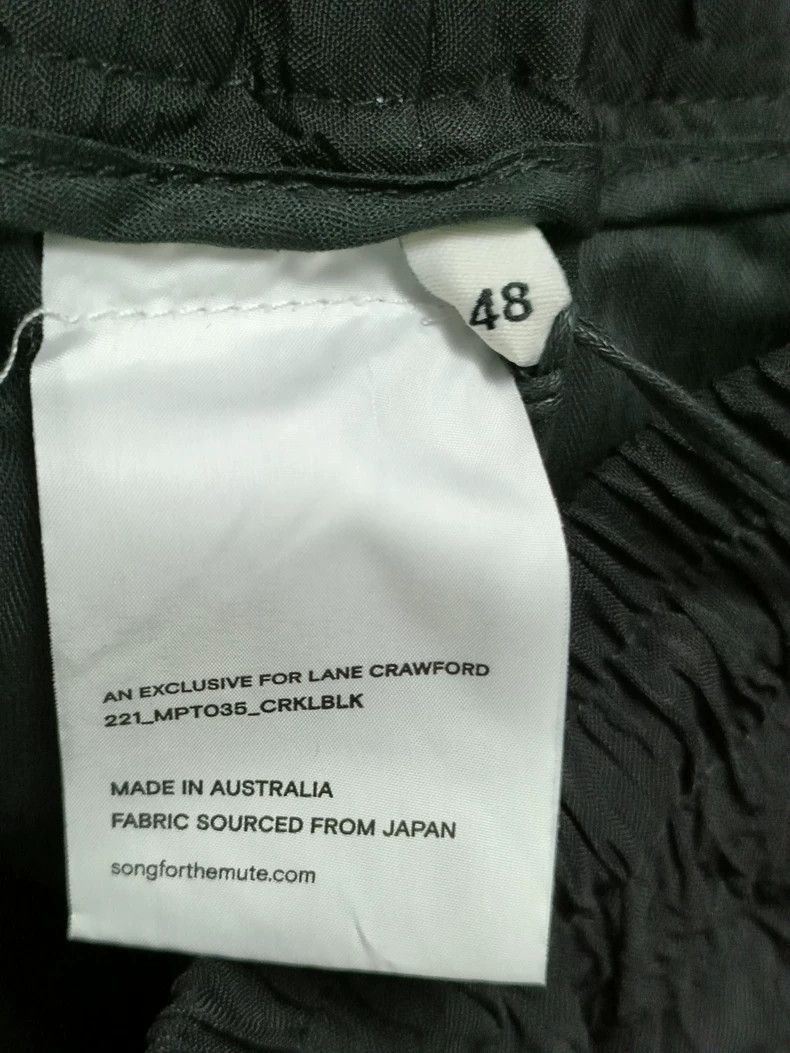 Song For The Mute Song For The Mute Pleated Drawstring Pant Size US 32 / EU 48 - 6 Thumbnail