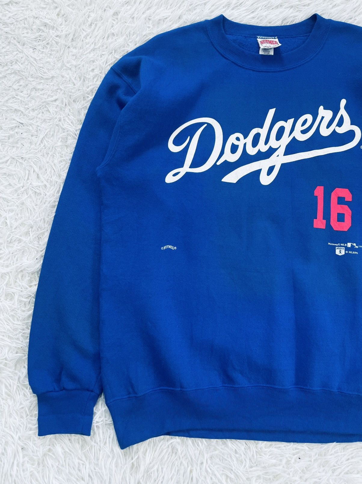 Nutmeg Vintage Nutmeg MLB 1995 Dodgers Hideo Nomo 16 Sweatshirt Size US L / EU 52-54 / 3 - 3 Thumbnail