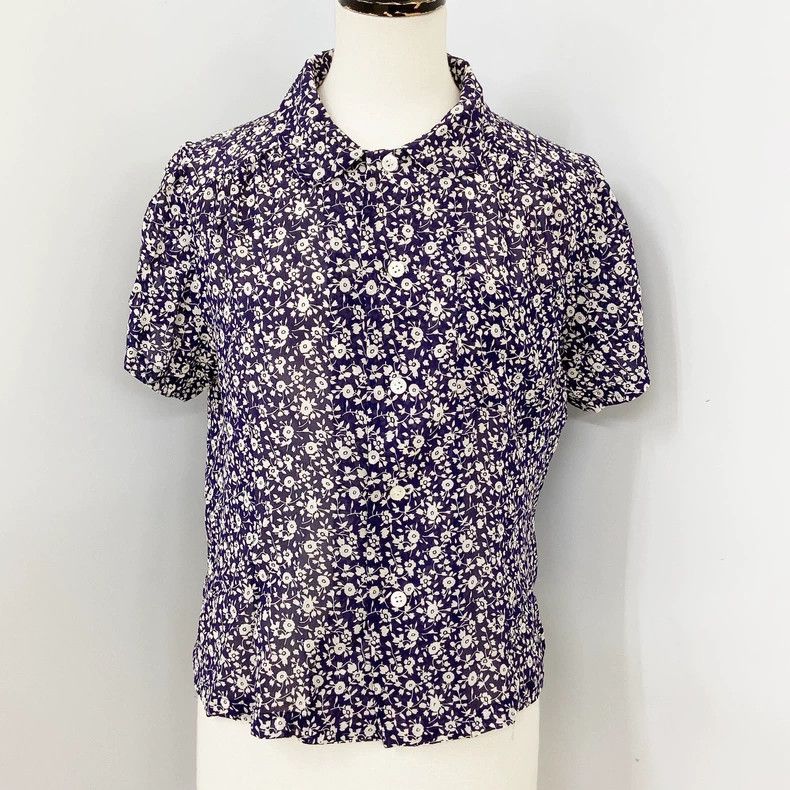 Comme des Garcons COMME des GARCONS Floral Silk Shirt - dmc Size US M / EU 48-50 / 2 - 1 Thumbnail