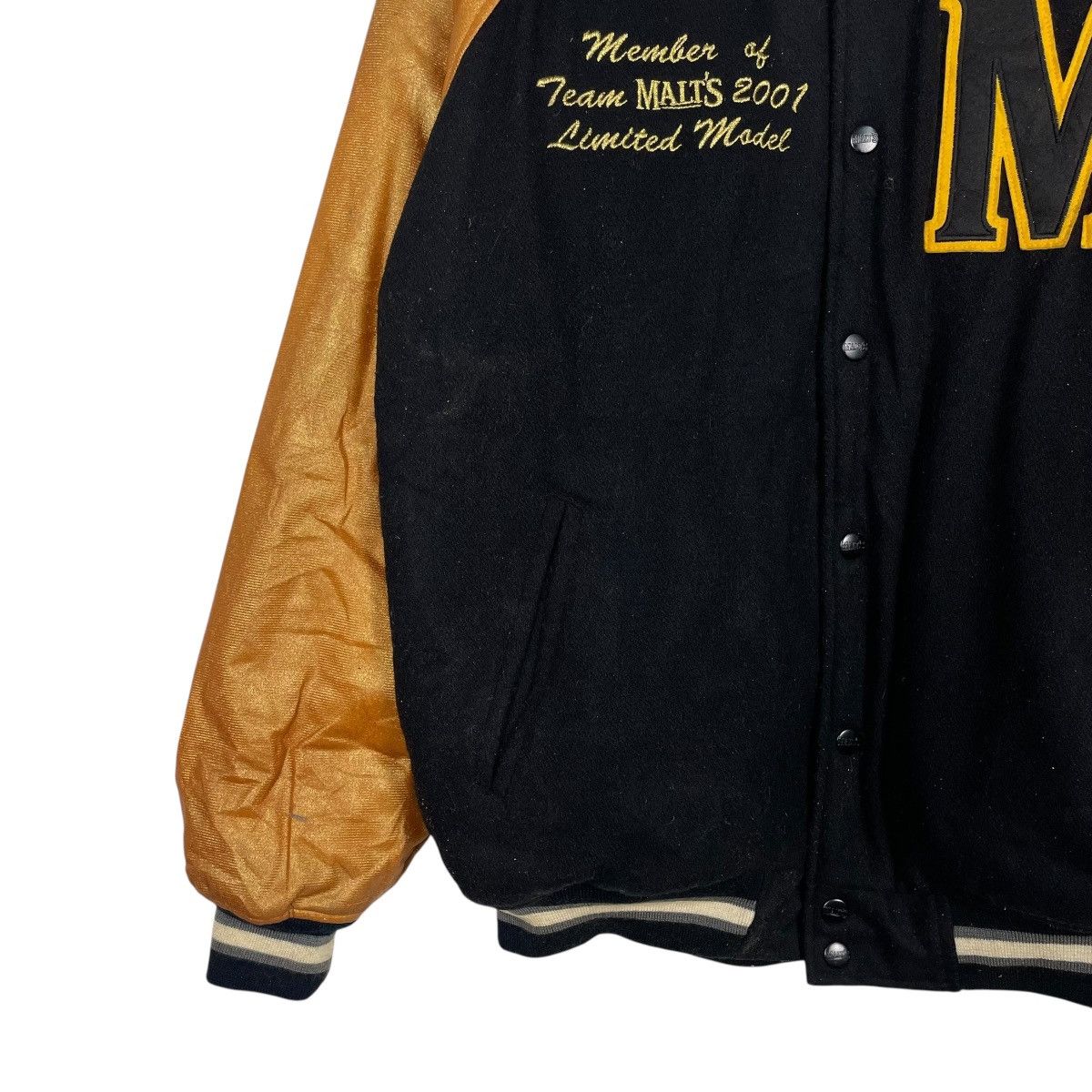 Other Vintage Suntory Malt's Beer Varsity Jacket Size US L / EU 52-54 / 3 - 3 Thumbnail