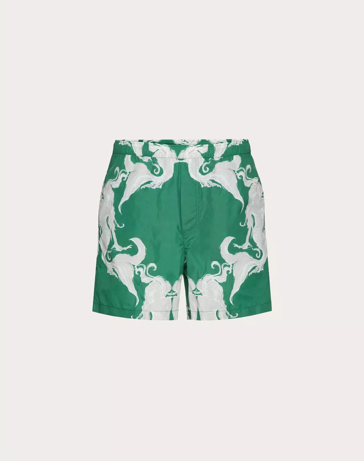 Valentino oc11z0725 Metamorphos Siren Print Swimsuit in Green/White Size US 34 / EU 50 - 1 Thumbnail
