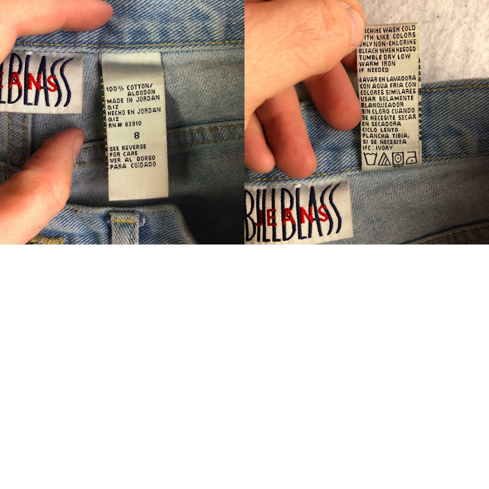 Bill Blass Bill Blass Womens Jeans Shorts Boyfriend 28" Waist Size 8 Blue Denim Cotton Regular Rise Mid Front Zip Size 28" / US 6 / IT 42 - 8 Thumbnail