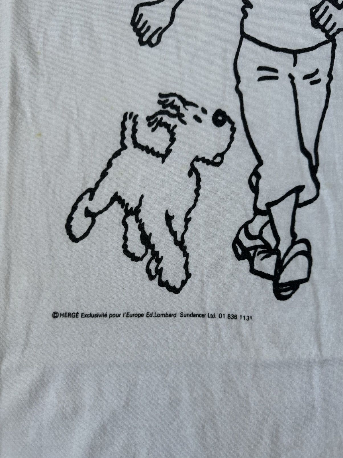 Cartoon Network 90s Vintage Tintin & Snowy Graphic Tee Classic Comics Size US XXL / EU 58 / 5 - 5 Thumbnail