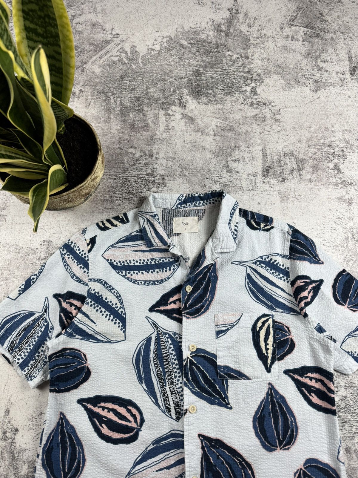 Folk FOLK Camp Collar Short Sleeve Size 3 Button up Shirt Jersey Size US L / EU 52-54 / 3 - 5 Thumbnail