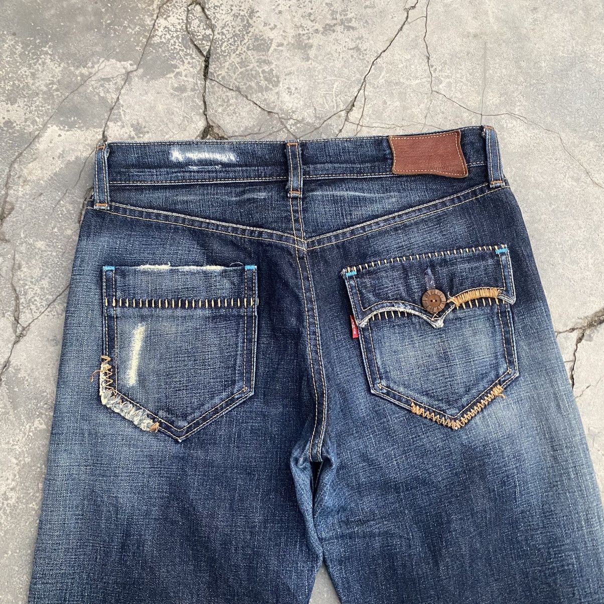 Levi's Made & Crafted Vintage Levis Psychedelic Turquois Flare Size 27" / US 4 / IT 40 - 2 Thumbnail