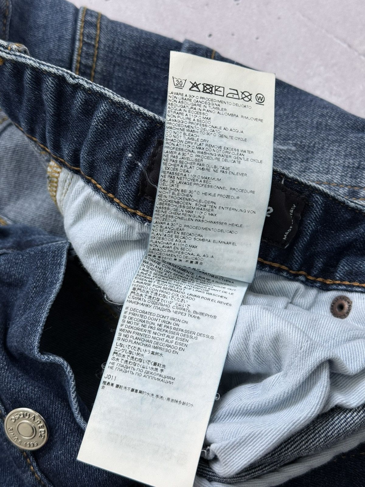 Dsquared2 Dsquared2 Washed Distressed Denim Jeans Amiri Style Size US 34 / EU 50 - 9 Thumbnail