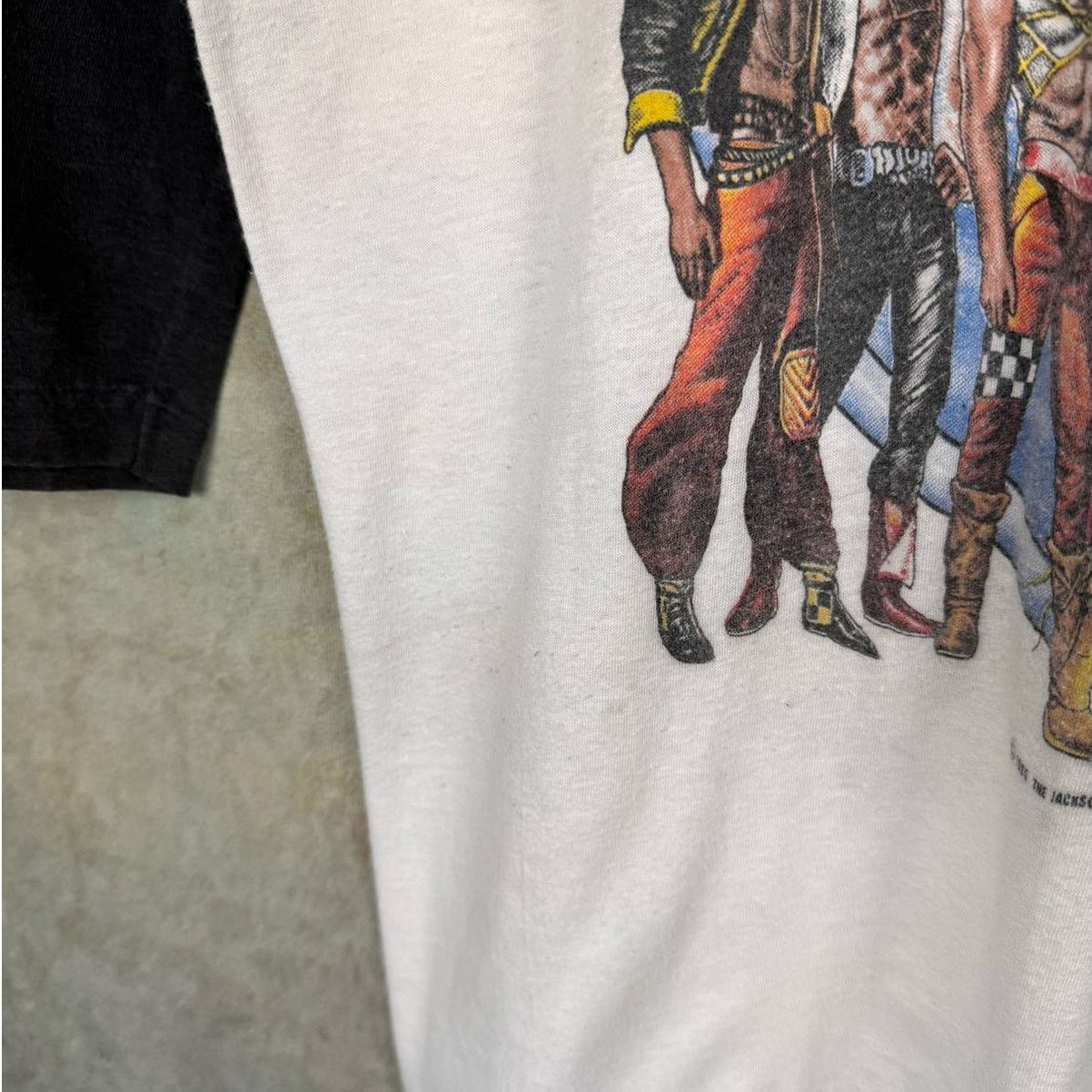 Band Tees × Michael Jackson × Vintage VTG 1984 Jackson 5 Band Raglan T Shirt Sz L Double Sided Size US L / EU 52-54 / 3 - 8 Thumbnail