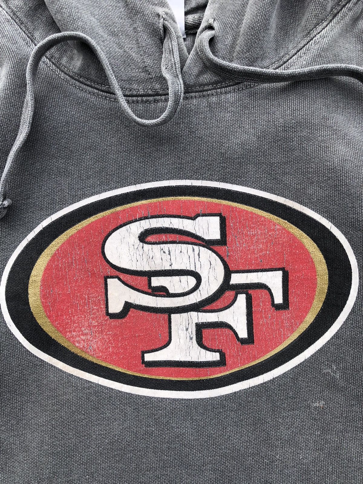 Vintage Vintage Beauty Sunfaded NFL San Francisco Center Logo Hoodie Size US L / EU 52-54 / 3 - 8 Thumbnail