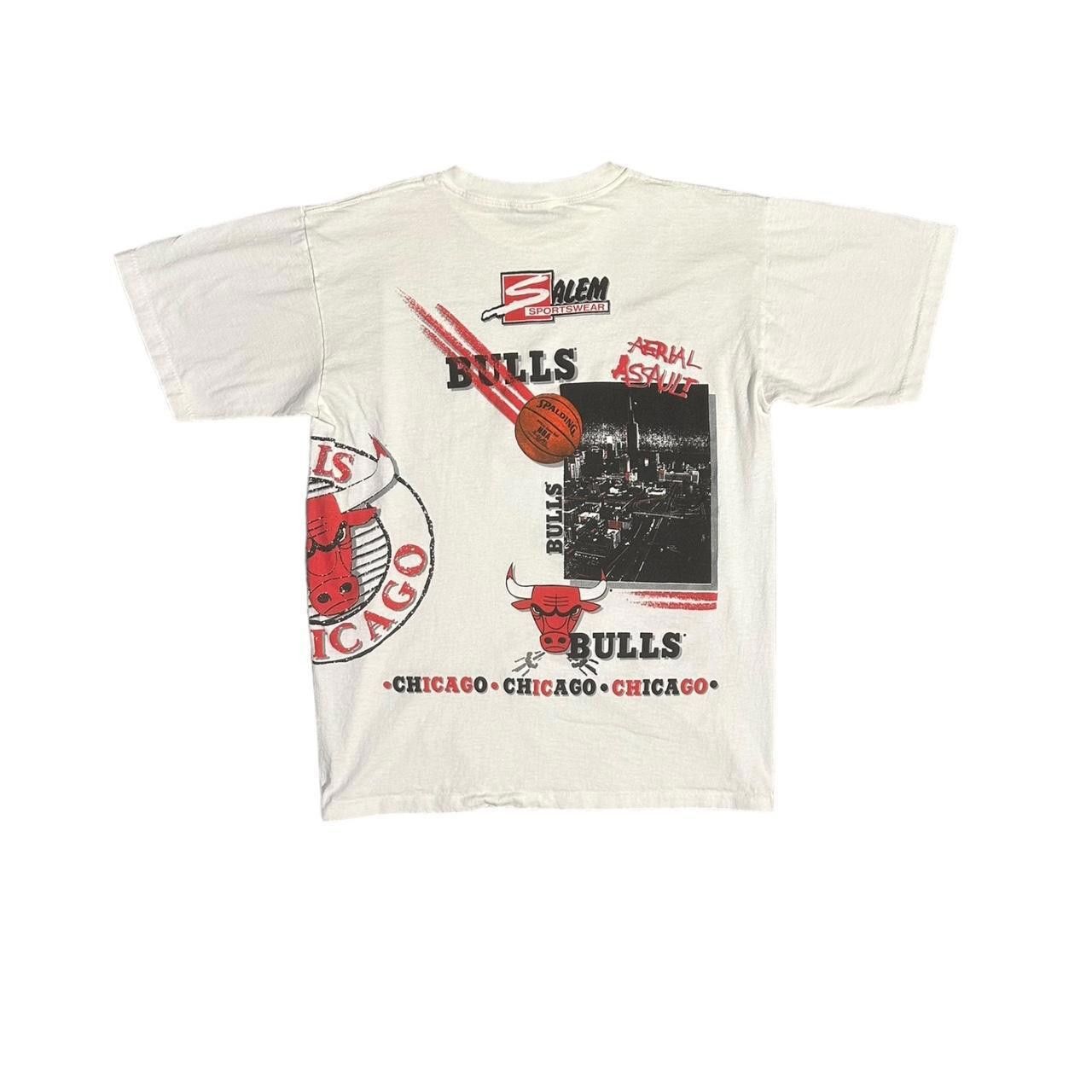 Salem Sportswear 90s Chicago Bulls AOP Salem Sportswear Shirt (MADE IN USA) Size US XL / EU 56 / 4 - 2 Thumbnail