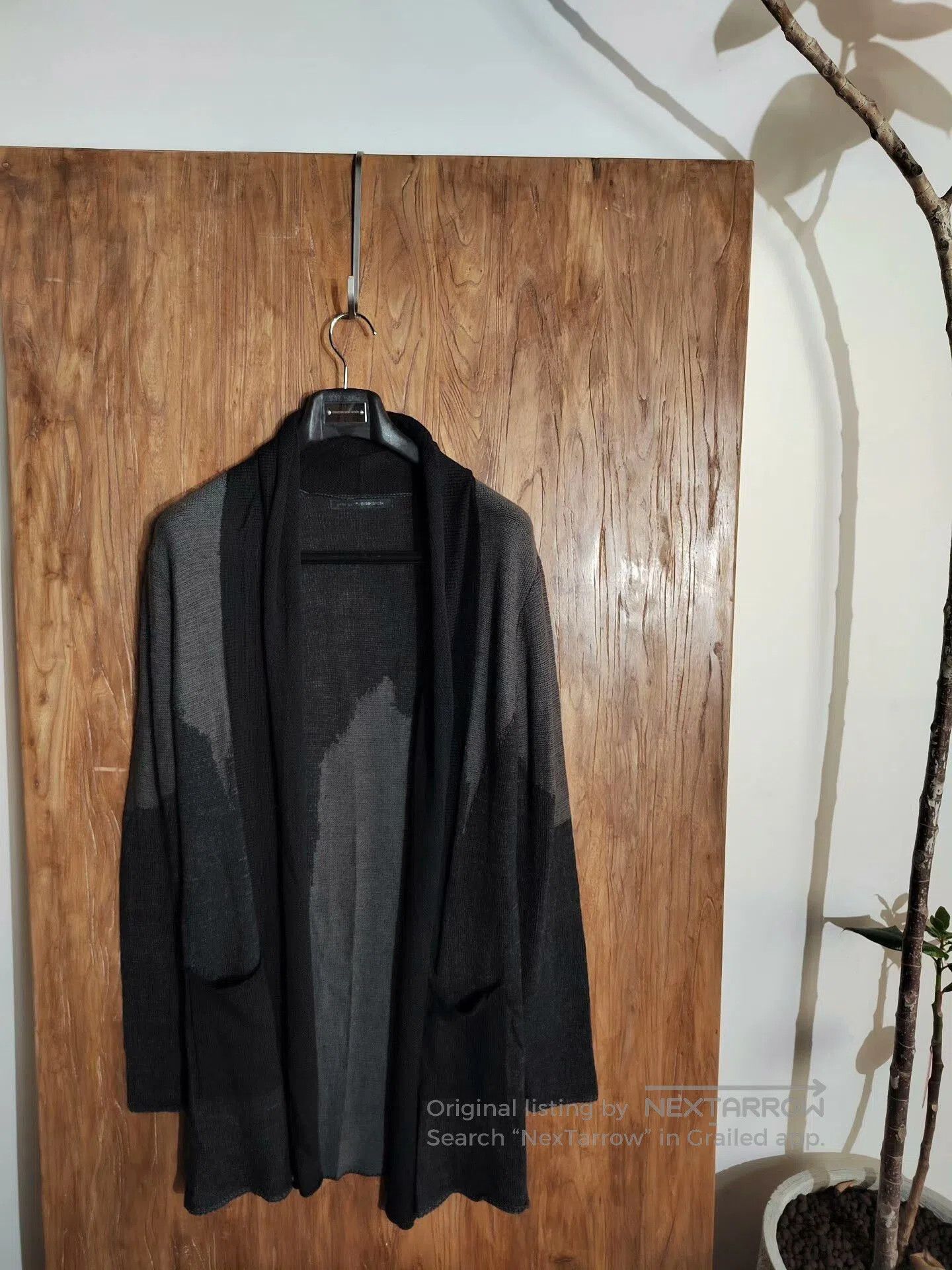 Gene Par Yukio Mishiba Yukio Mishima Black Knit Cardigan. Size US L / EU 52-54 / 3 - 1 Thumbnail