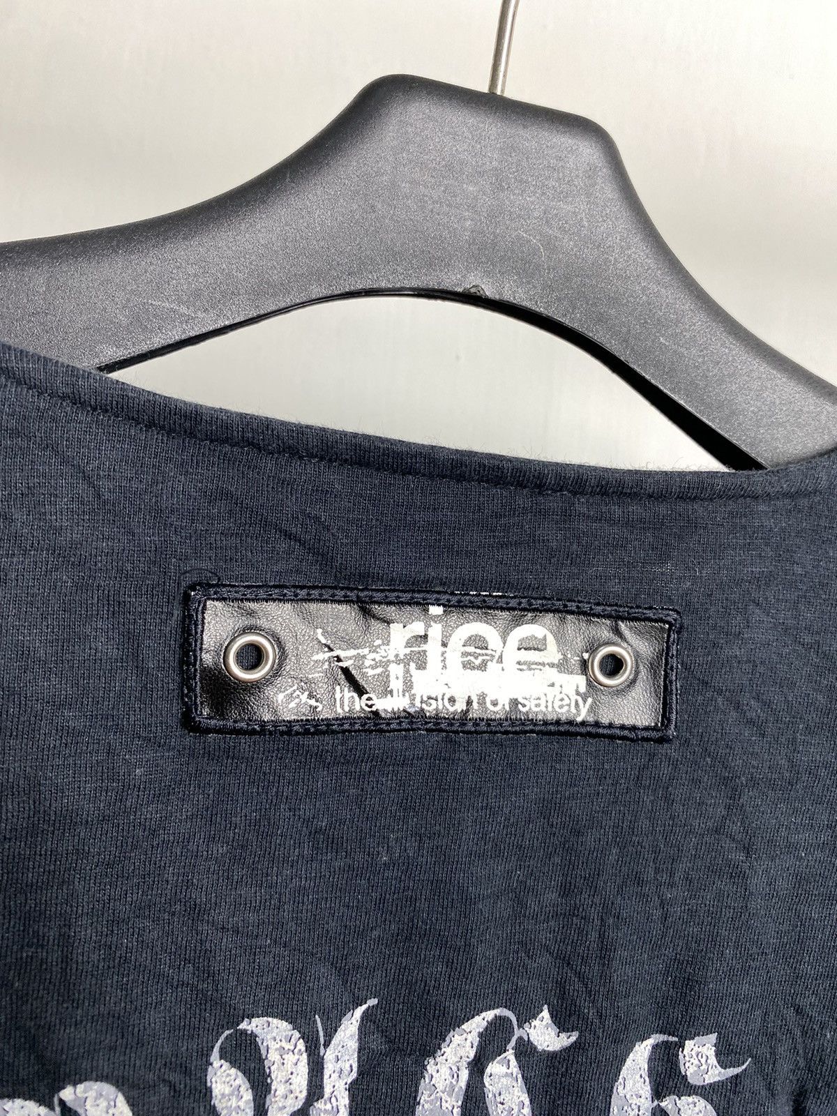 If Six Was Nine × Japanese Brand × Le Grande Bleu (L.G.B.) Dengerous Warning Skull Laces Up Longsleeve Size US M / EU 48-50 / 2 - 6 Thumbnail
