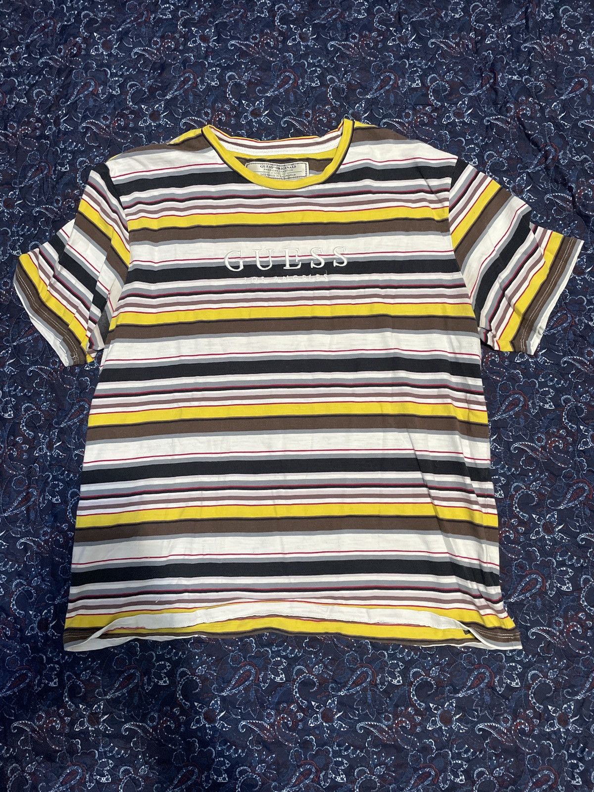 Guess Guess Los Angeles Striped Shirt Size US L / EU 52-54 / 3 - 1 Thumbnail