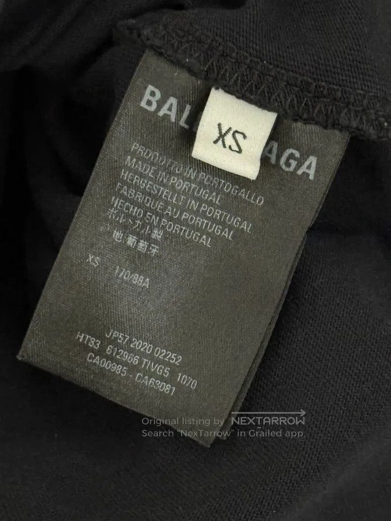 Balenciaga Balenciaga Black Logo Print Short Sleeve T-Shirt. Size US XS / EU 42 / 0 - 4 Thumbnail