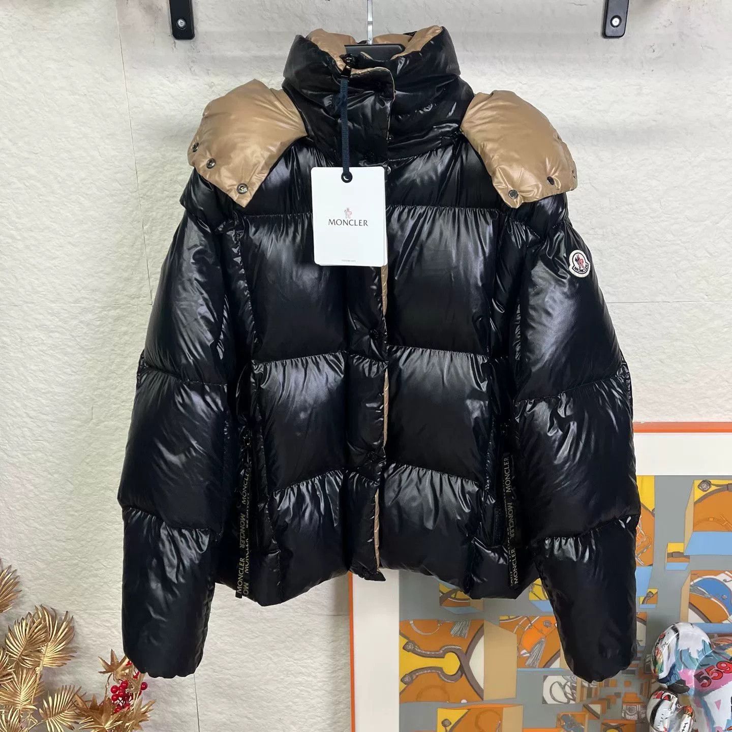 Moncler Moncler Parana Black Gold Down Jacket Size US L / EU 52-54 / 3 - 1 Thumbnail
