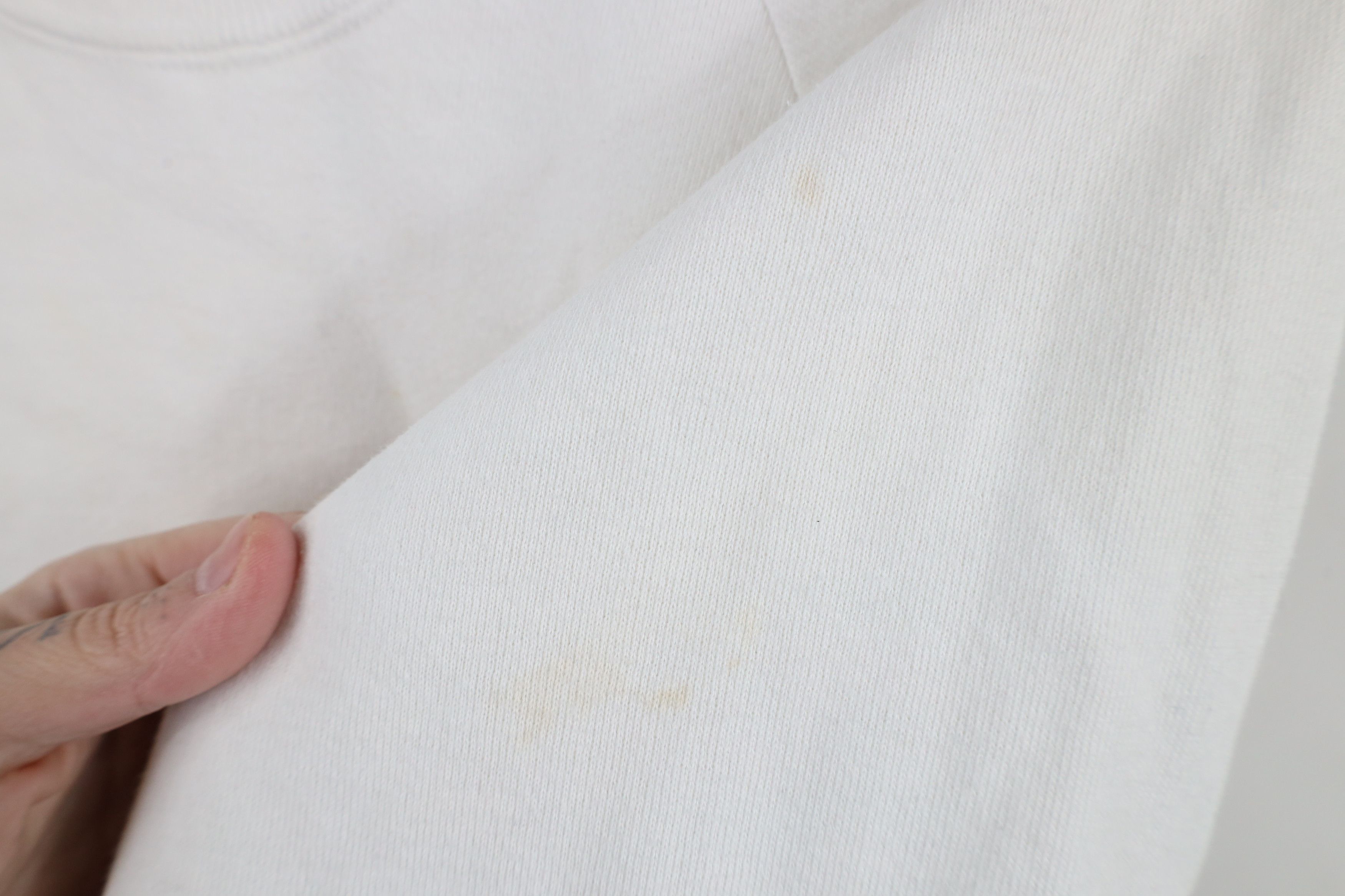 Vintage Vintage 90s Streetwear Blank Crewneck Sweatshirt White USA Size US L / EU 52-54 / 3 - 10 Thumbnail