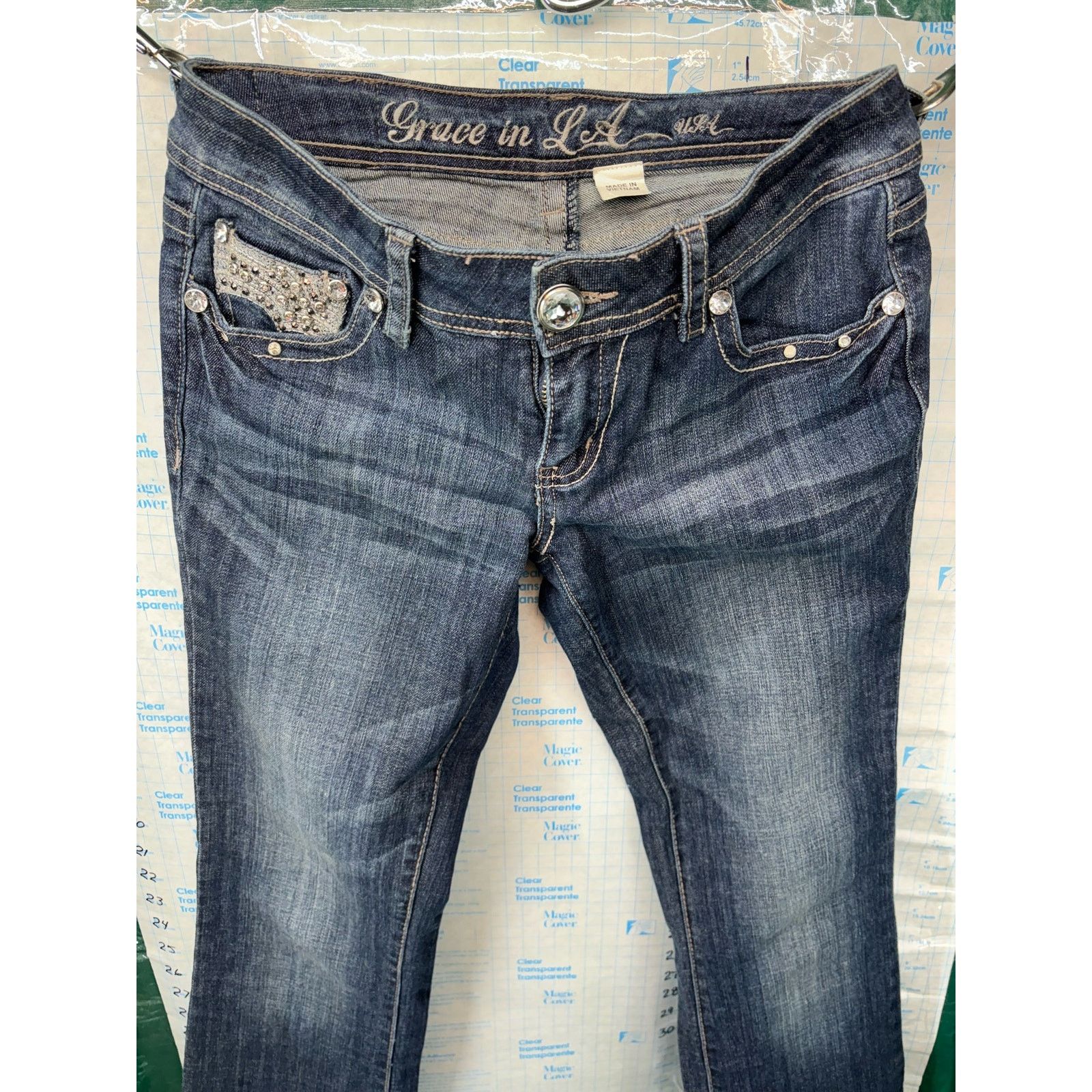 Grace in LA Grace In La Jeans Size 5 Easy Fit Embellished Blingy Size 28" / US 6 / IT 42 - 3 Thumbnail