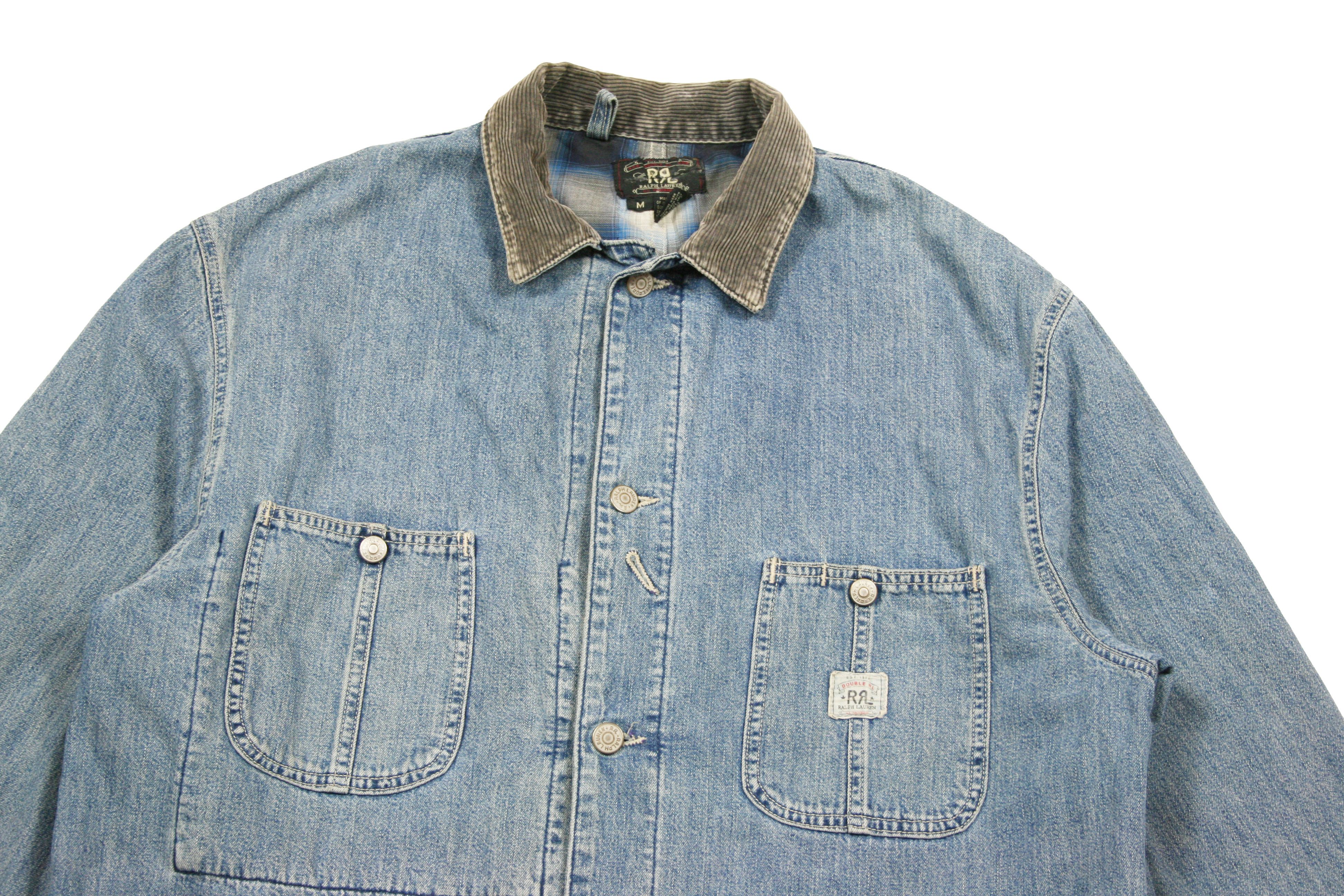 RRL Ralph Lauren 1993 Double RL Denim Worker Chore Jacket Made in USA Size US M / EU 48-50 / 2 - 4 Thumbnail