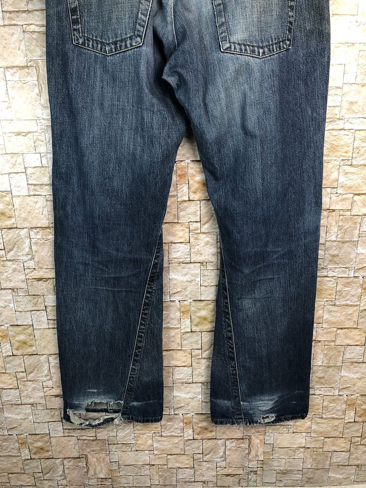 Emporio Armani Emporio Armani Blue ripped distressed Denim Pants #7582 Size US 40 / EU 56 - 13 Thumbnail