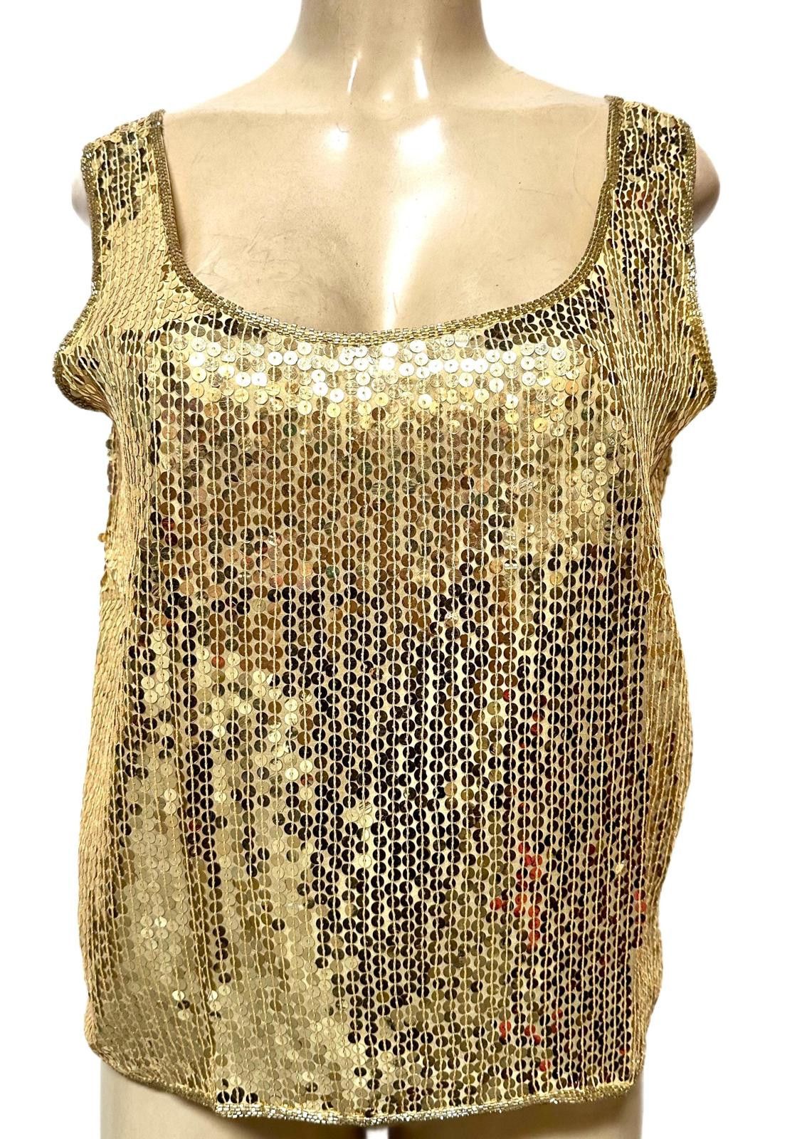 Other Sequin Top Gold size 10 Size L / US 10 / IT 46 - 1 Thumbnail