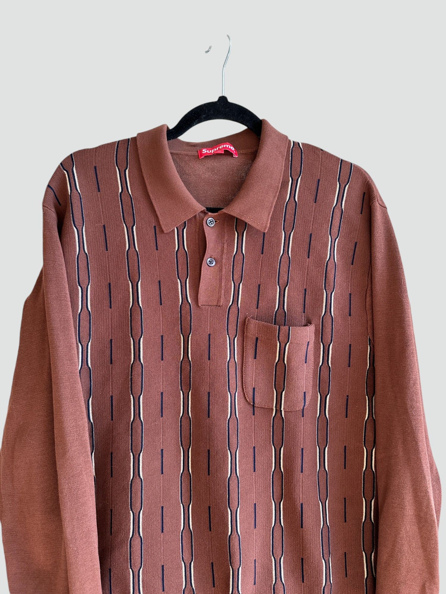 Supreme Supreme Abstract Paneled Knit Sweater Size US L / EU 52-54 / 3 - 2 Thumbnail
