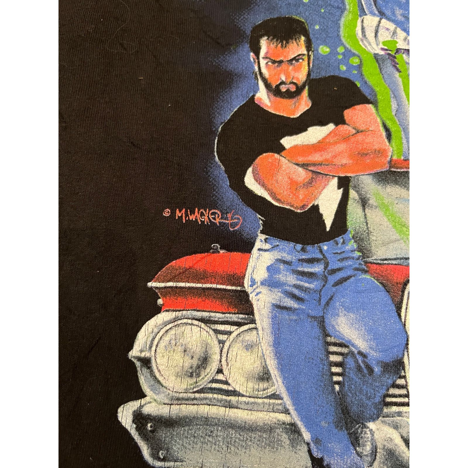 Vintage Vintage 90s Mick McGinty MARS T-Shirt XL Graphitti Rare Size US XL / EU 56 / 4 - 2 Thumbnail