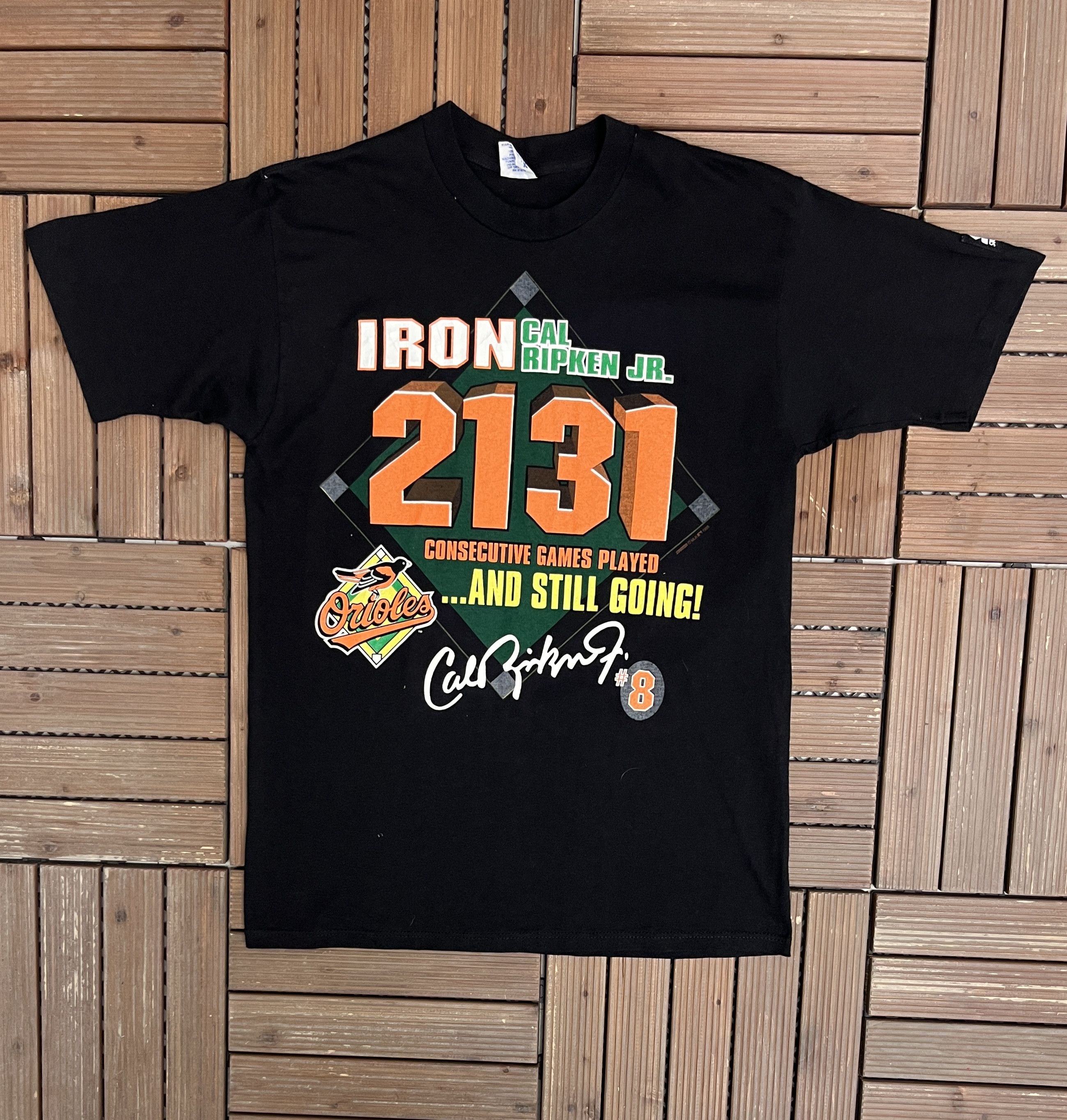 90s Baltimore Orioles Cal Ripken Jr 8 T-shirt L Vintage Tee 