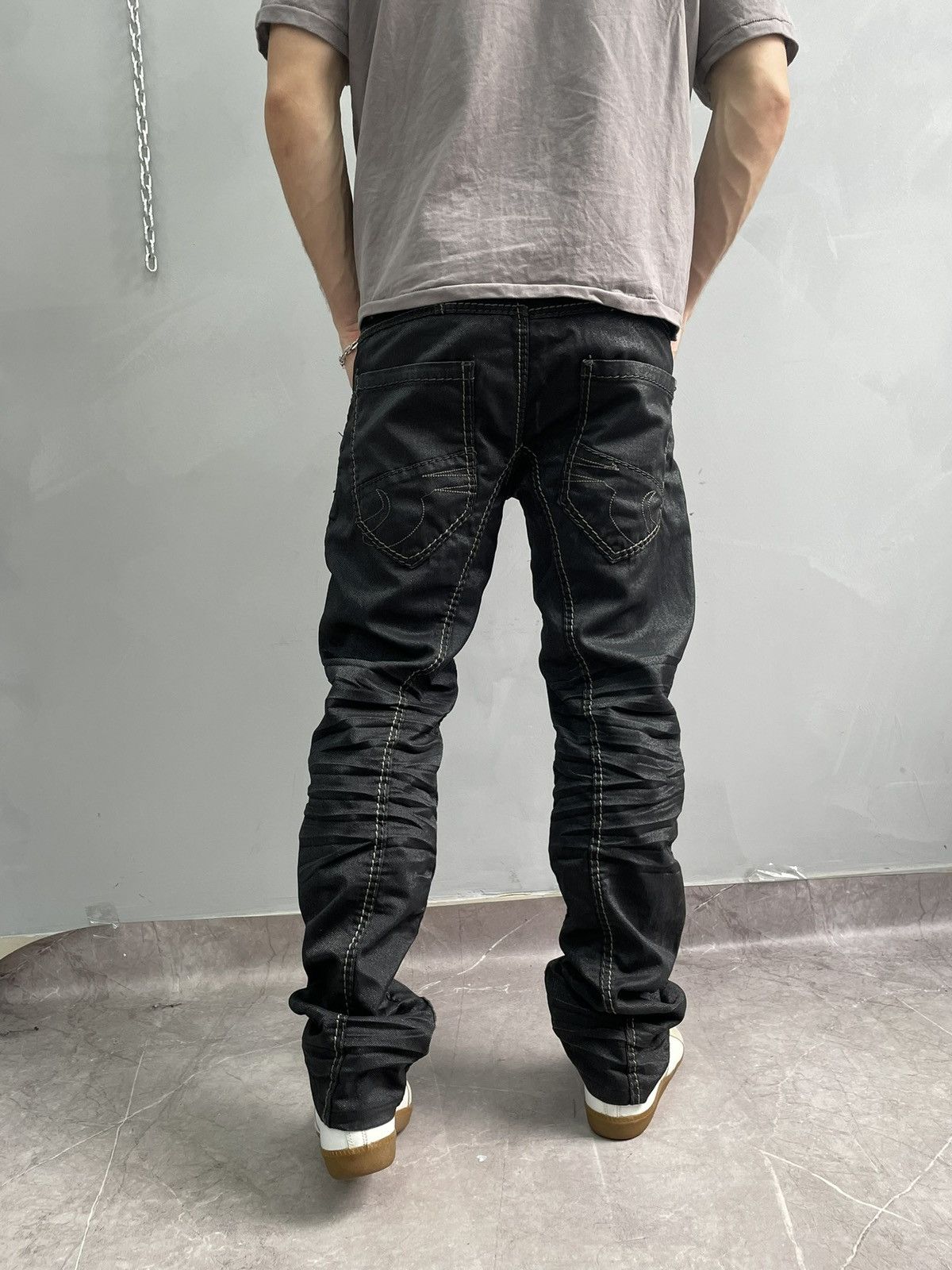 Japanese Brand Rare avant garde cargo cosmo lupo gothic pants jeans y2k Size US 34 / EU 50 - 9 Thumbnail