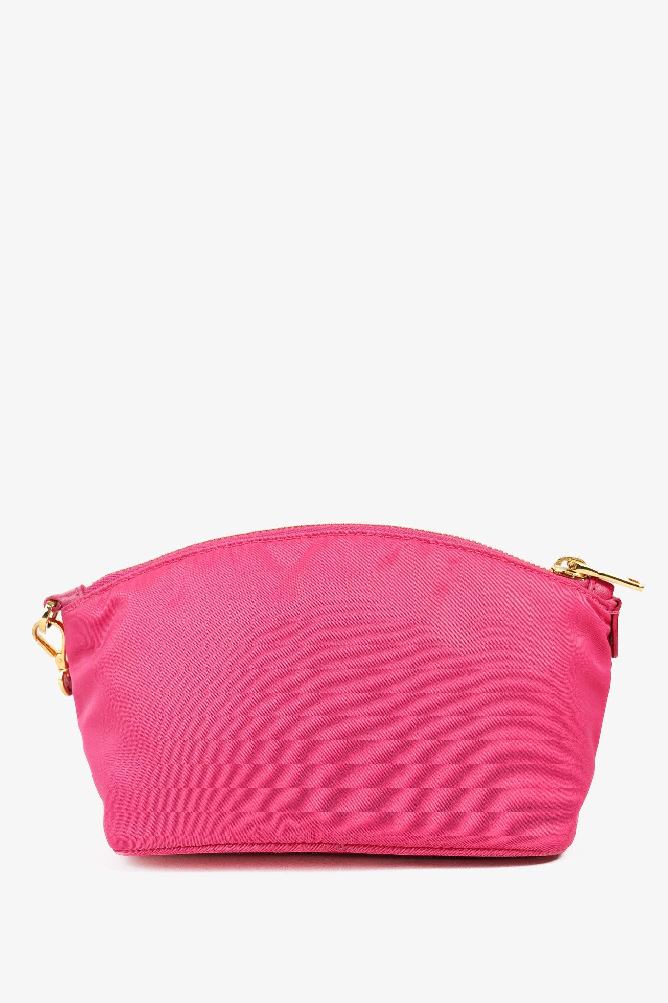 Prada Prada Vintage Fuchsia Pink Tessuto Nylon Wristlet Pouch Size ONE SIZE - 4 Thumbnail