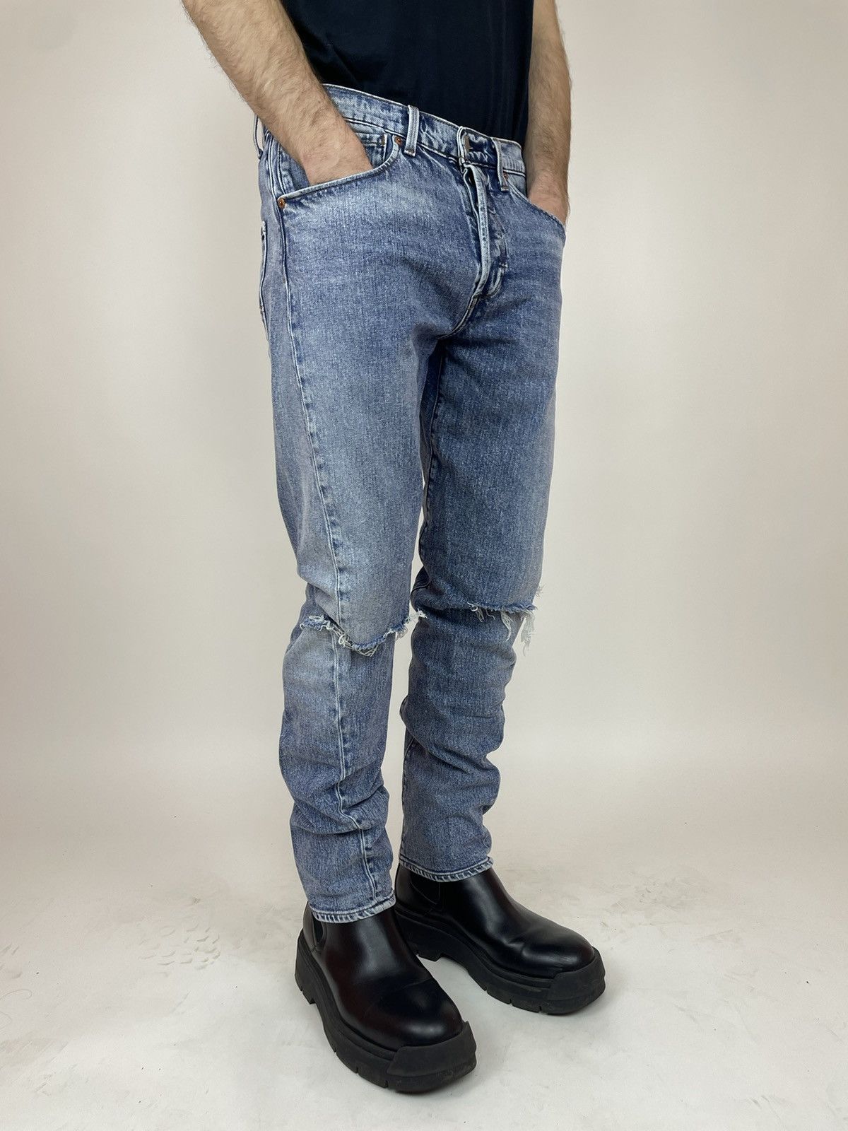 Levi's Levi's Engineered 502 Premium Denim skinny Jeans levis Size US 31 - 6 Thumbnail