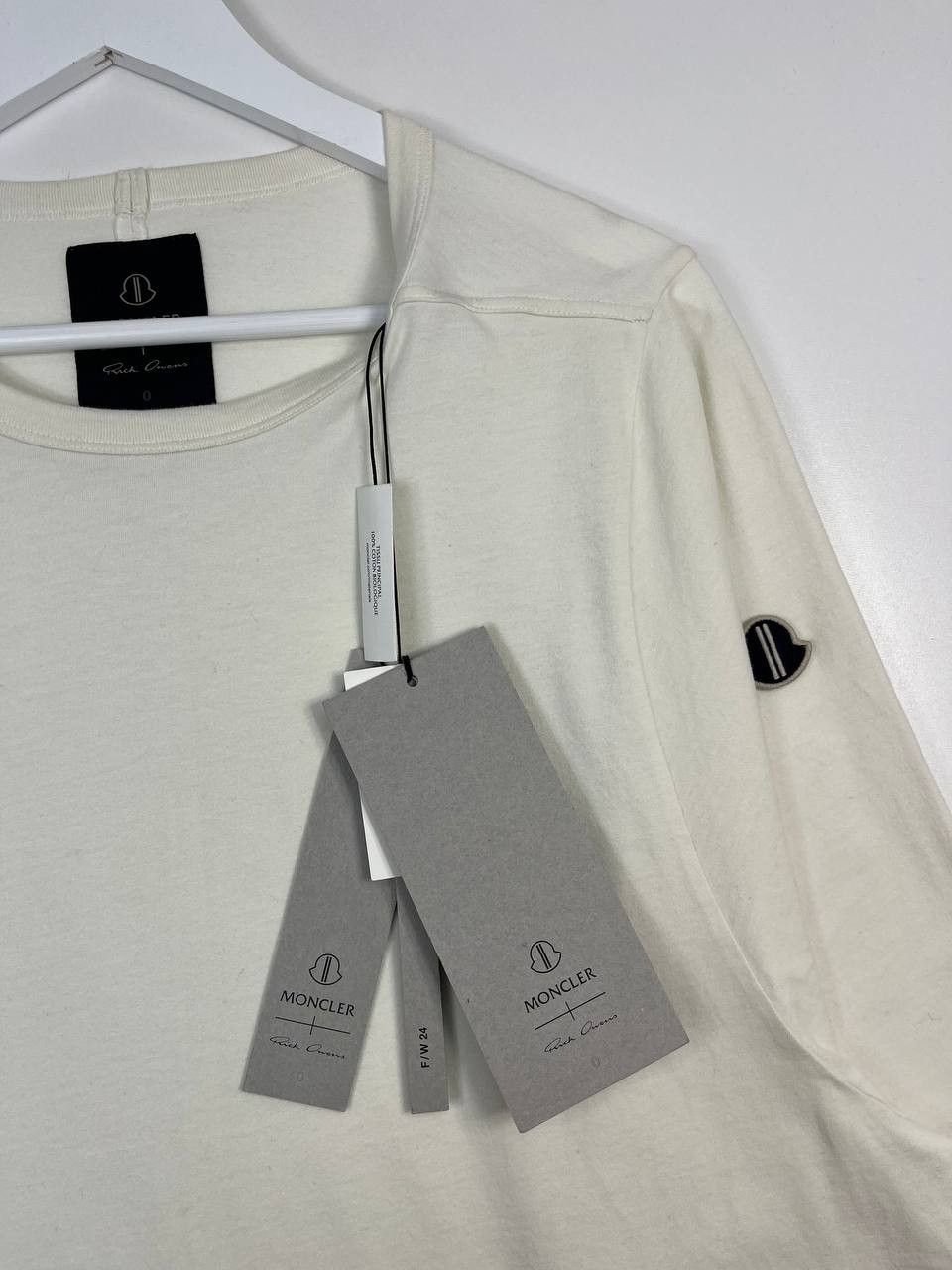 Moncler Moncler x Rick Owens Crewneck SS T Shirt Off White NWT S Size US S / EU 44-46 / 1 - 3 Thumbnail