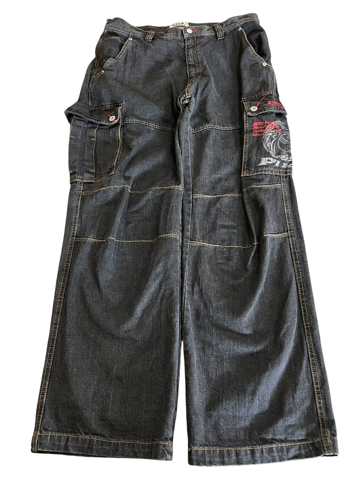 Japanese Brand Vintage Piko Baggy Hawaiian Cargo Jean Size US 34 / EU 50 - 1 Thumbnail