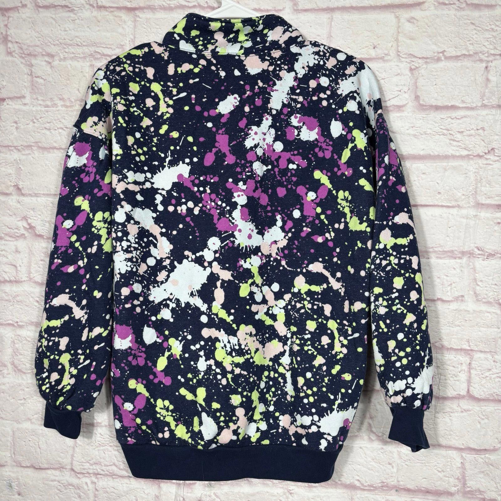 Other DSG Splatter Print Half-Zip Sweatshirt Girls XL Size XL / US 12-14 / IT 48-50 - 6 Thumbnail