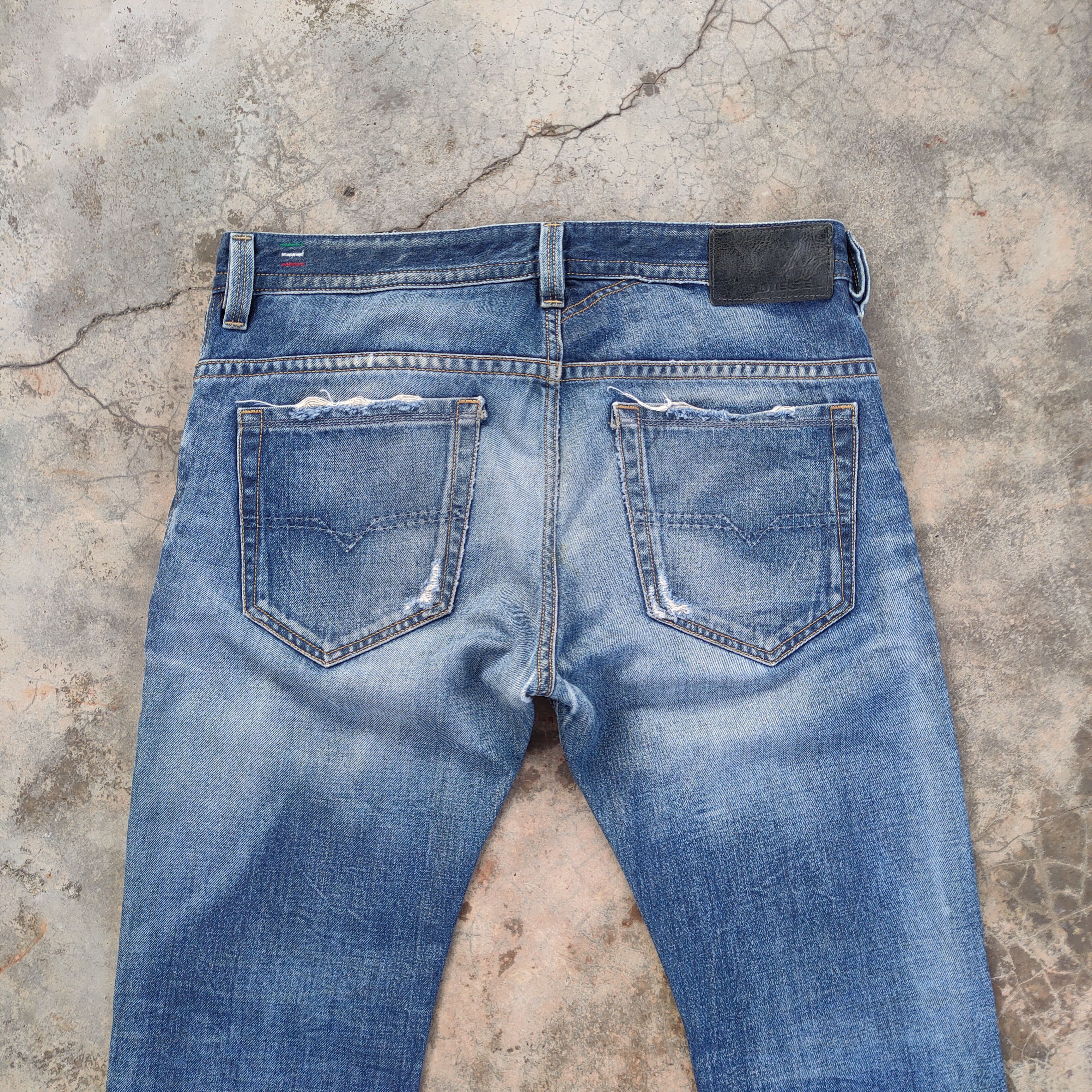 Diesel W33 VINTAGE DIESEL FADED DISTRESSED DENIM JEAN PANTS Size US 33 - 10 Thumbnail