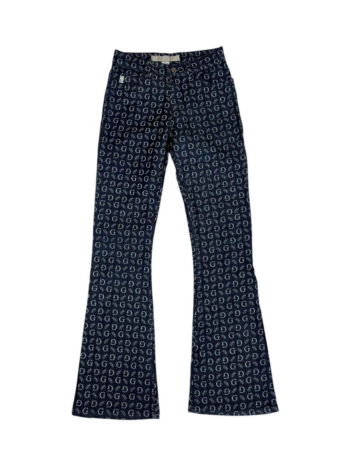 Guess Super Flare Guess Og Monogram Logo Jeans Size 26" / US 2 / IT 38 - 1 Thumbnail
