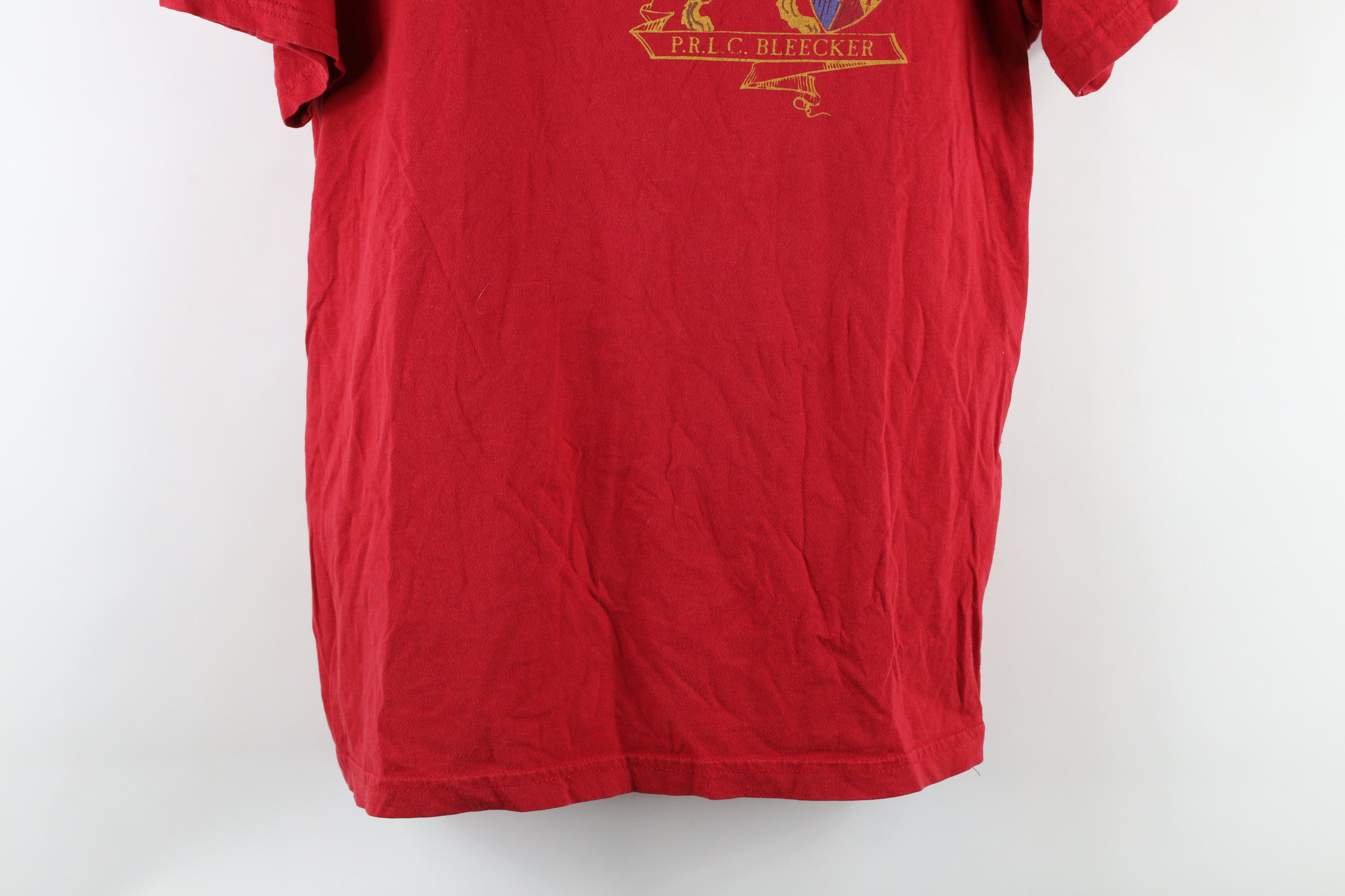Ralph Lauren × Vintage Vintage 90s Ralph Lauren Spell Out Lion Crest T-Shirt Red Size US S / EU 44-46 / 1 - 3 Thumbnail