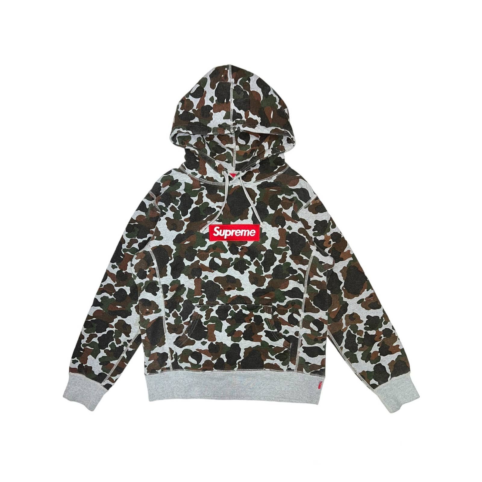 image of Supreme 2012 Duck Camo Box Logo Hoodie, Men's (Size Small)