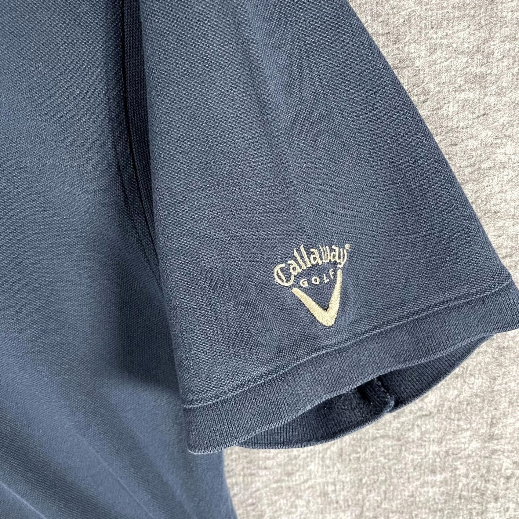 Callaway Callaway Golf Polo Shirt Mens L Blue Short Sleeve Cotton Logo Polo Shirt Polo Golf Shirt Size US L / EU 52-54 / 3 - 3 Thumbnail