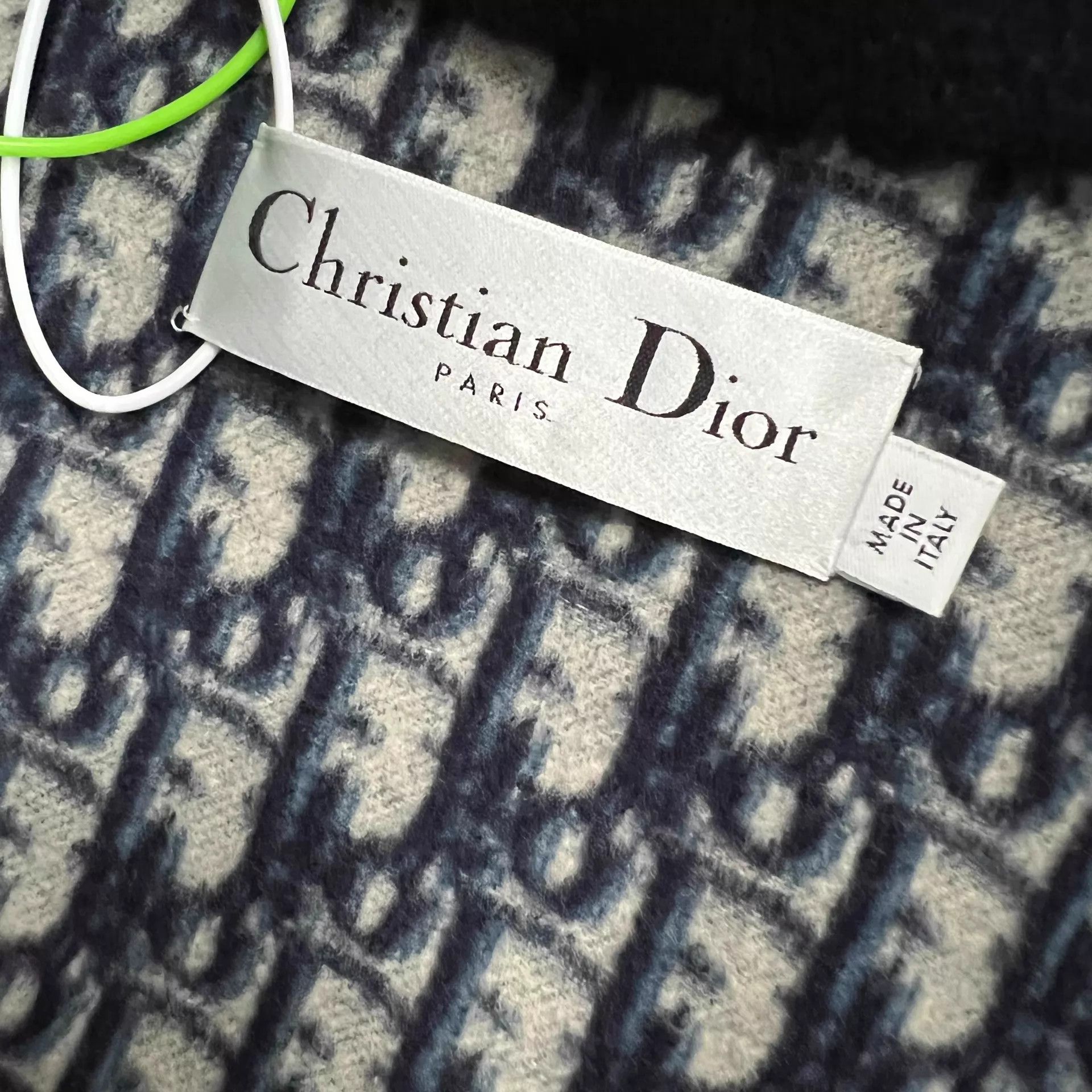 Dior Dior navy blue cashmere oblique print coat size 38 mint Size S / US 4 / IT 40 - 5 Thumbnail