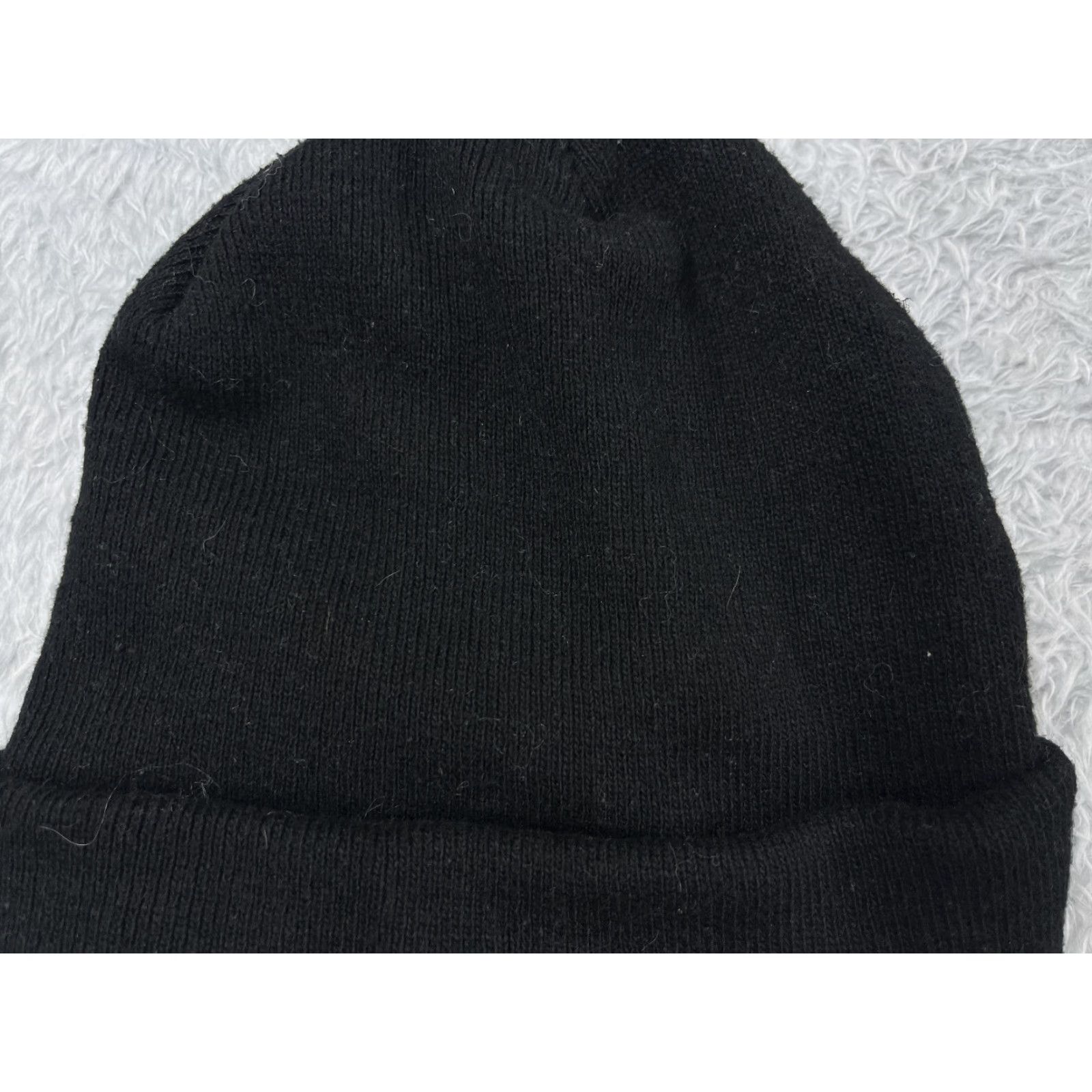 Vintage Beanie Toque Adult One Size Black Knit Acrylic Polyester Lined Outdoors Ski Hat/Cap Mens Beanie Outdoor Ski Winter Black Size ONE SIZE - 2 Thumbnail