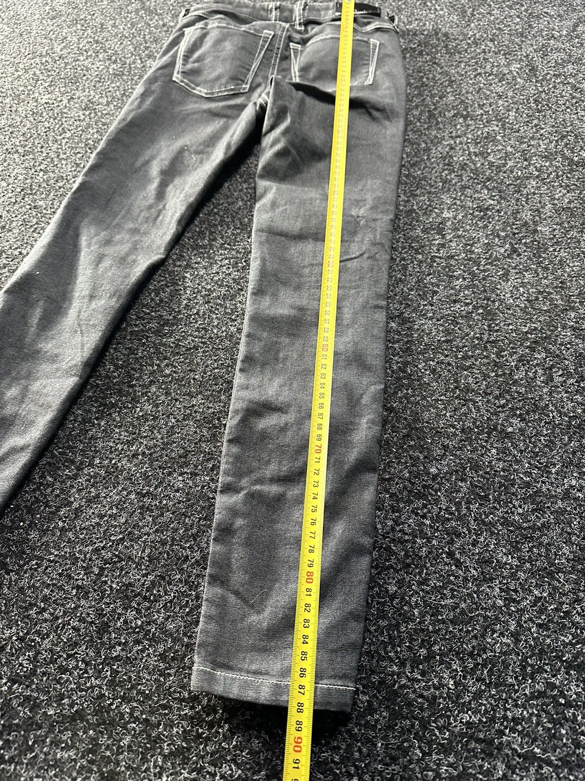 Diesel Black Gold × Vintage 🚨DIESEL BLACK GOLD AVANT GARDE SKINNY PANTS Y2K RARE Size 23" - 9 Thumbnail