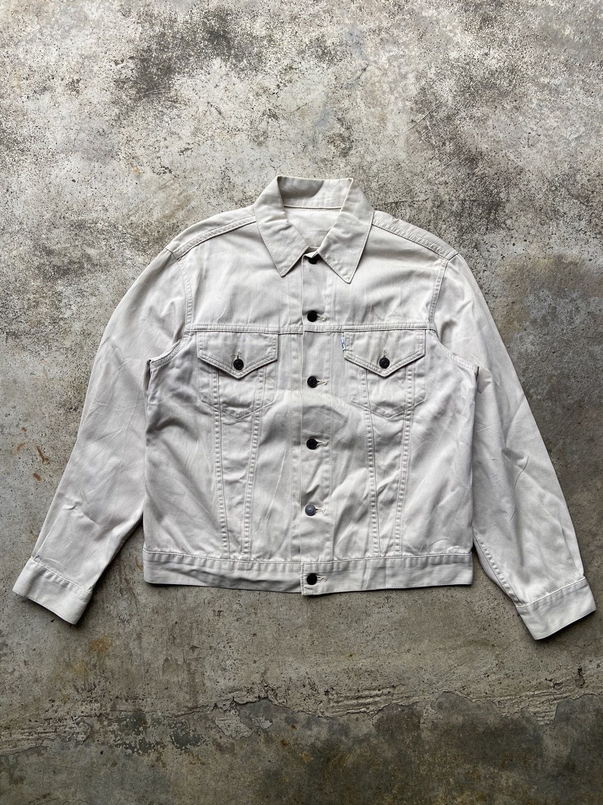Levi's Vintage 90’s Trucker Jacket White Tab Size US M / EU 48-50 / 2 - 1 Thumbnail