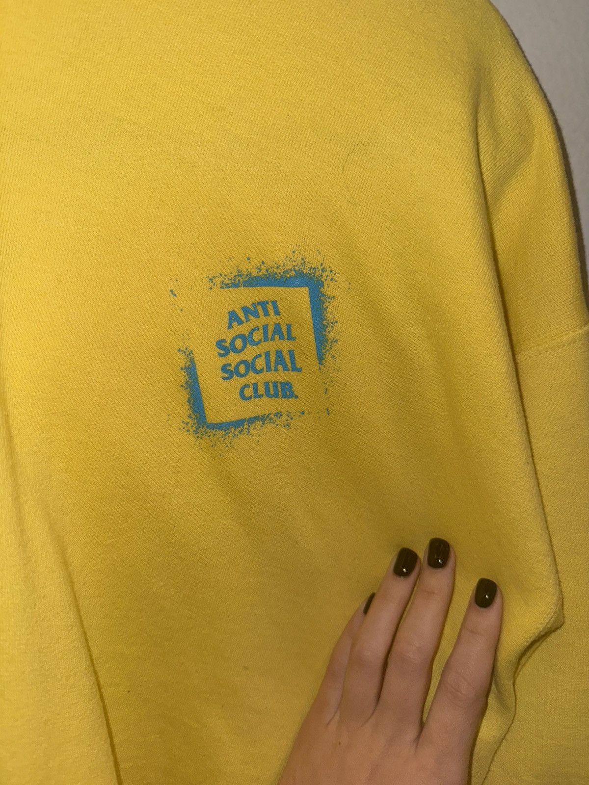 Anti Social Social Club Anti Social Social Club Hoodie (Yellow, Size L) Size L / US 10 / IT 46 - 2 Thumbnail