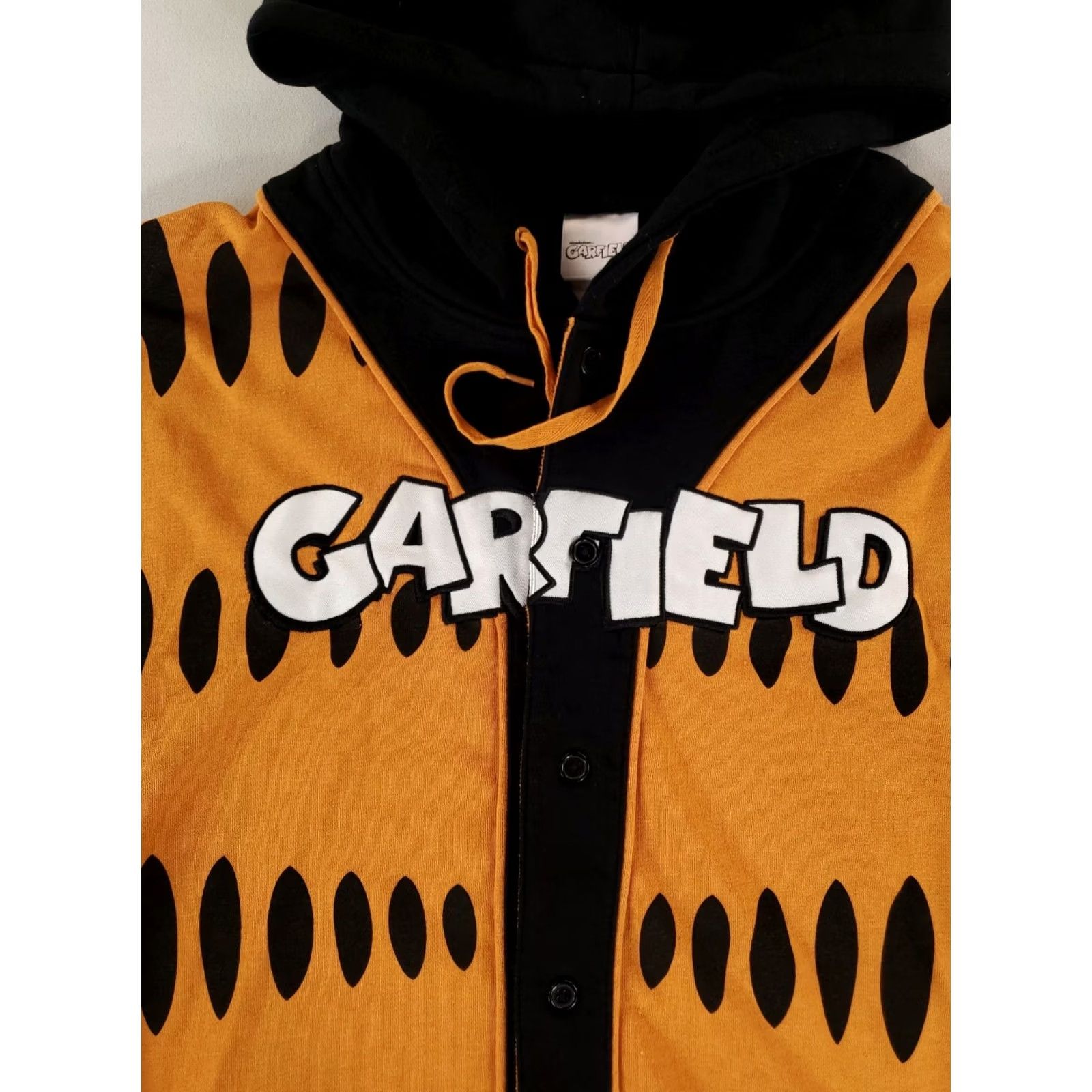 Hot Topic Hot Topic Garfield Shirt Hoodie Button Up Black Orange Mens L Multicolor Button Up Hoodie Mens L Garfield Shirt Hoodie Size US L / EU 52-54 / 3 - 2 Thumbnail