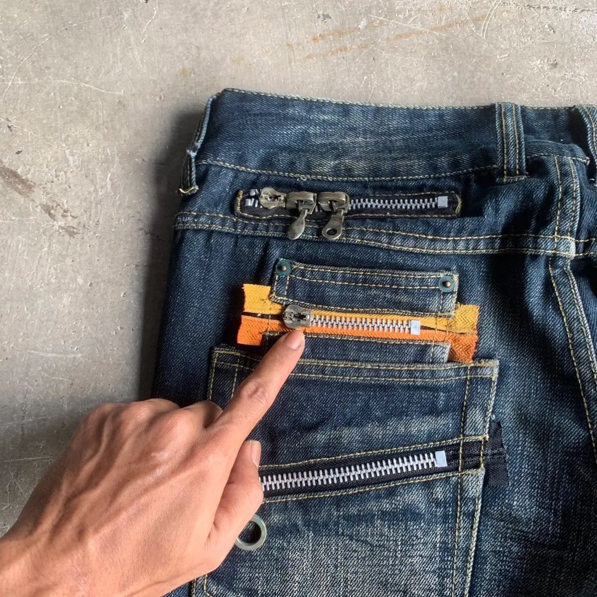 semanticdesign ‼️ SICKS ‼️ SEMATIC DESIGN W33 L32 JEANS FLARE DENIM PANTS Size US 33 - 15 Thumbnail