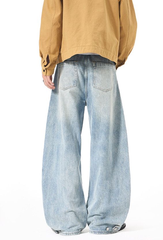 Japanese Brand American retro high street whiskered washed scimitar jeans Size US 32 / EU 48 - 5 Thumbnail