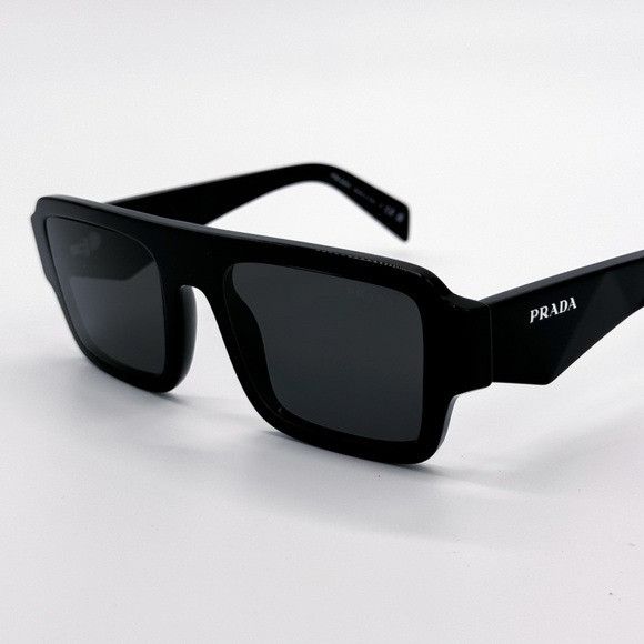 Prada NEW PRADA SPR A05 16K08Z SQUARE BLACK PRA05S 16K08Z UNISEX P Size ONE SIZE - 7 Thumbnail