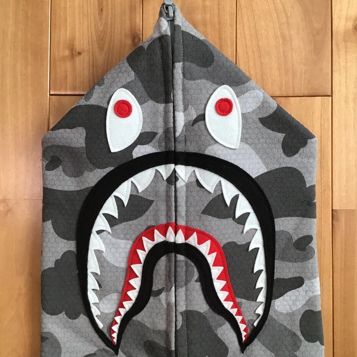Bape BAPE HONEYCOMB CAMO SHARK FULL ZIP HOODIE a bathing ape Size US L / EU 52-54 / 3 - 4 Thumbnail