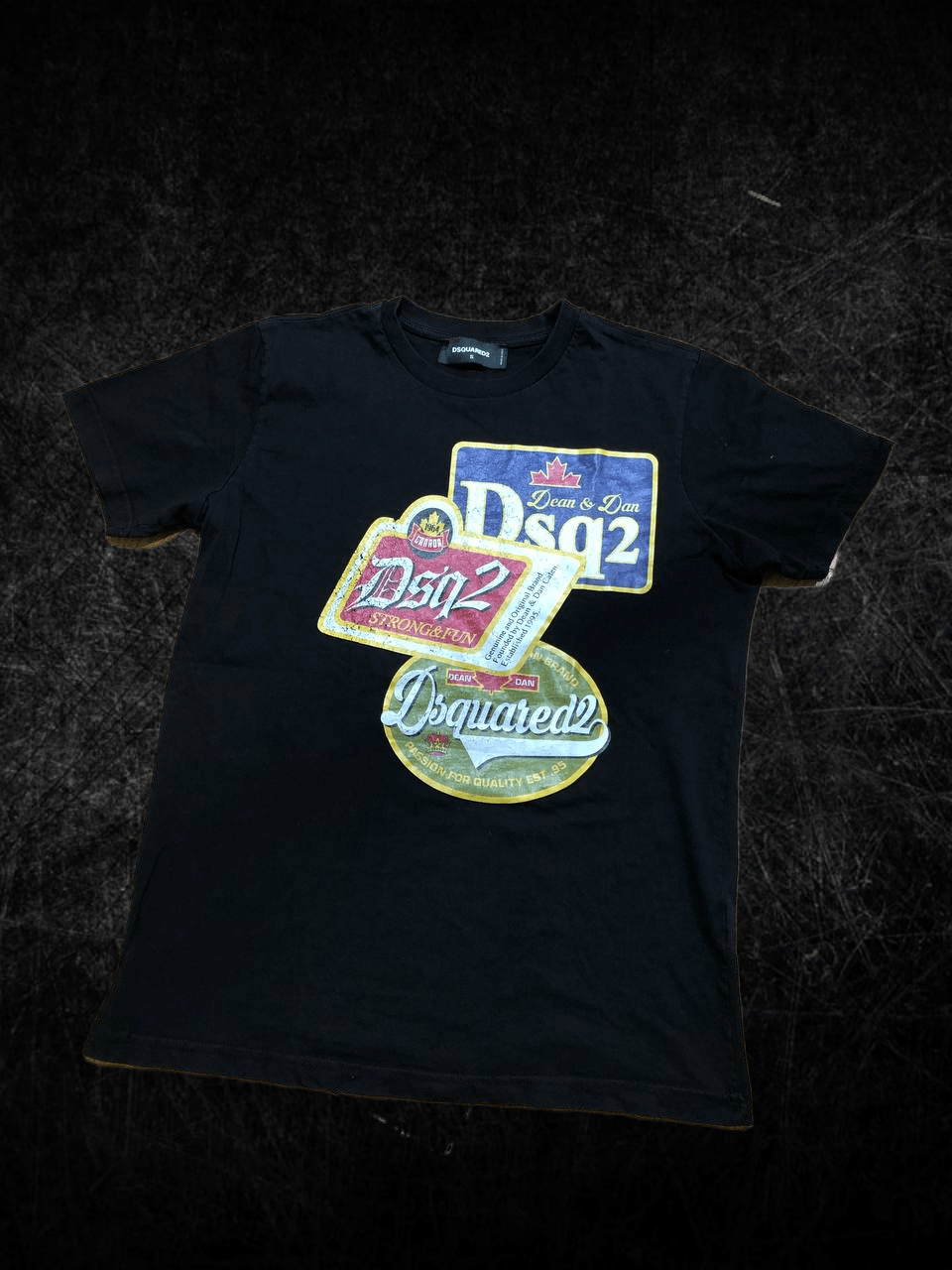 Dsquared2 Dsquared2 Black T-Shirt Rare Design Made in Italy Size US S / EU 44-46 / 1 - 1 Thumbnail