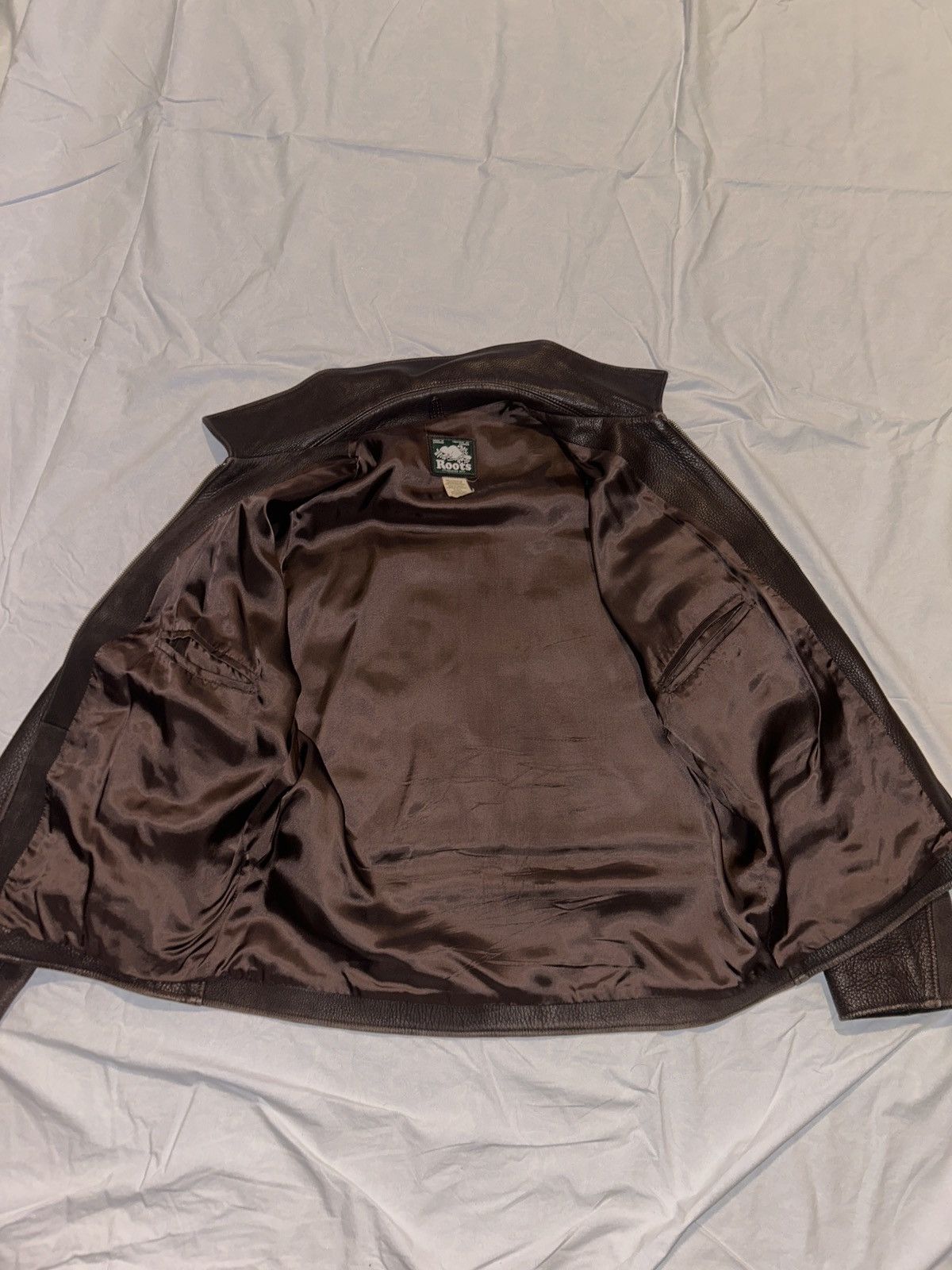 Roots 2000’s Roots brown leather jacket Size US L / EU 52-54 / 3 - 5 Thumbnail