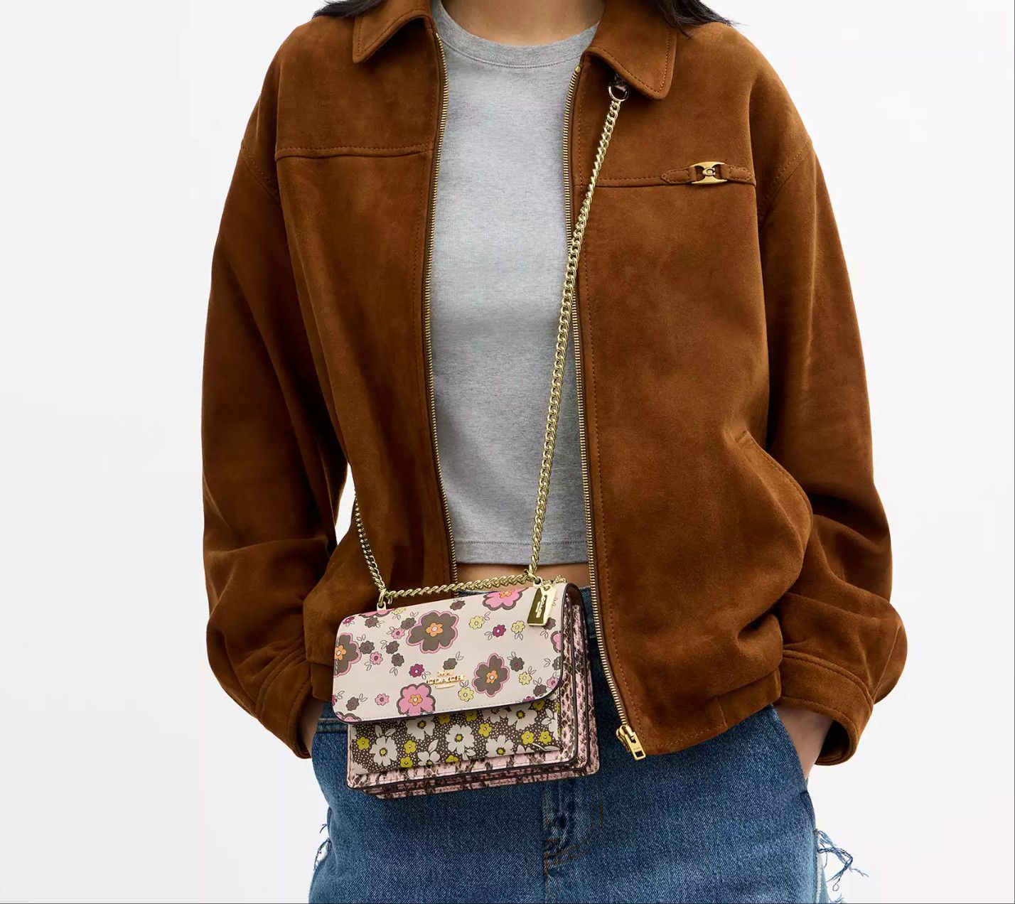 Coach Mini Klare Crossbody Bag With Floral Print CDW82 Size ONE SIZE - 7 Thumbnail